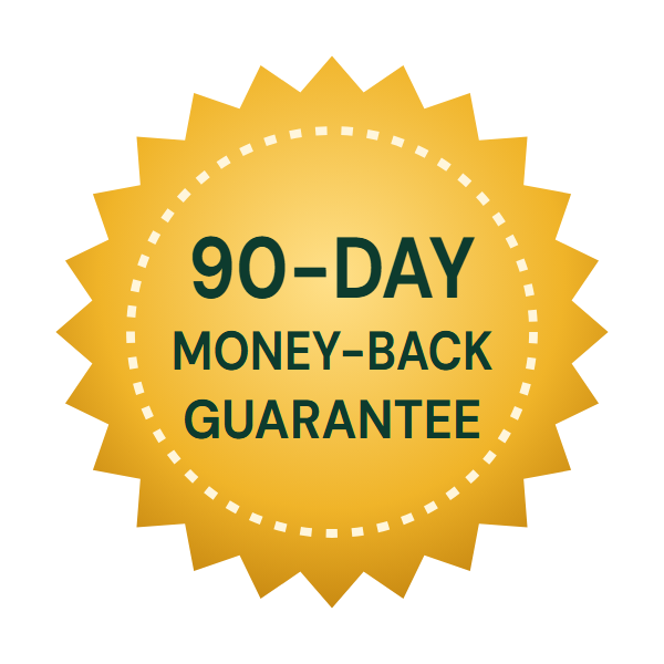 Gluco Armor 90-day money-back guarantee seal